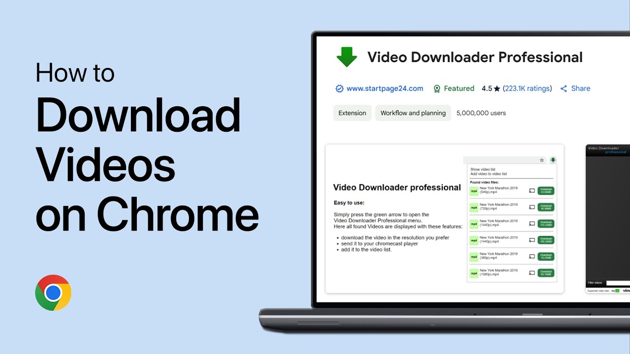How To Download Any Video Using Google Chrome - Tutorial